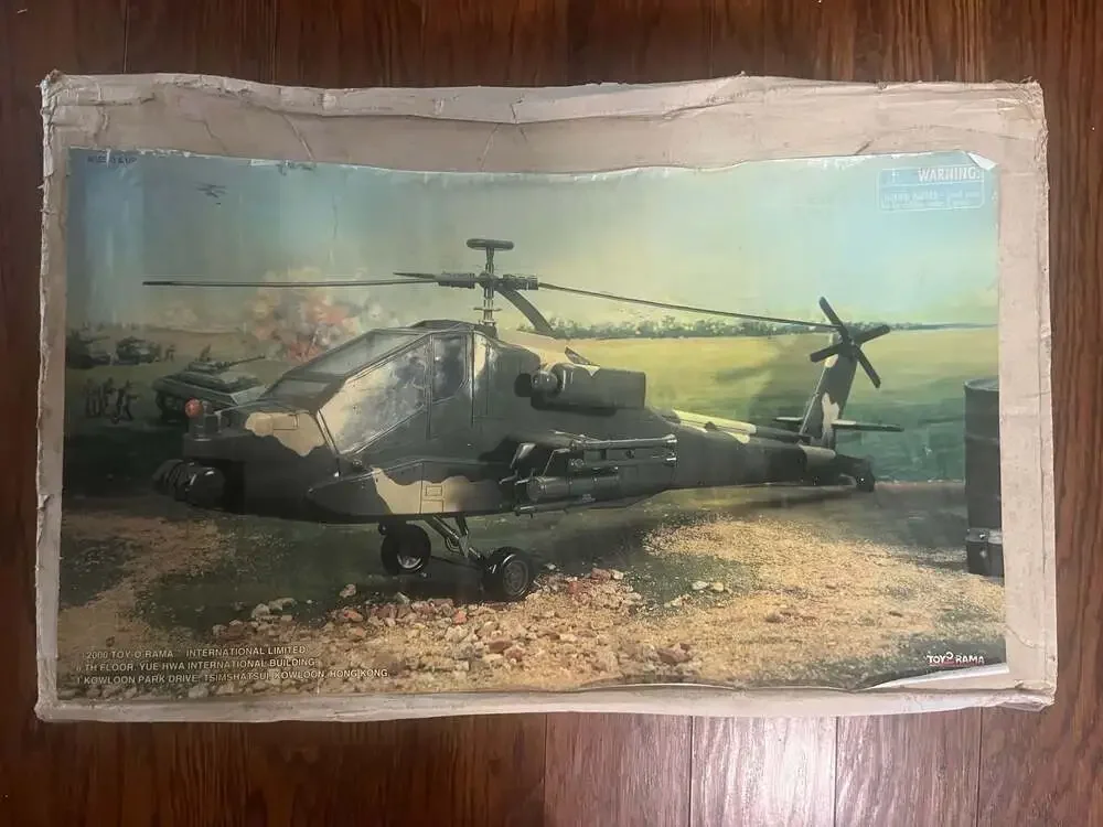 Toy-O-Rama AH-64 Apache 37 Inch Helicopter Toy